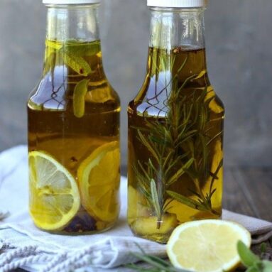 Rosemary Lemon Infused Olive Oil for Dipping