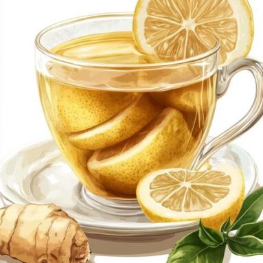 Zesty Lemon Ginger Herbal Infusion Tea