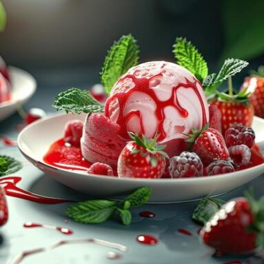 Strawberry Mint Iced Infusion Tea