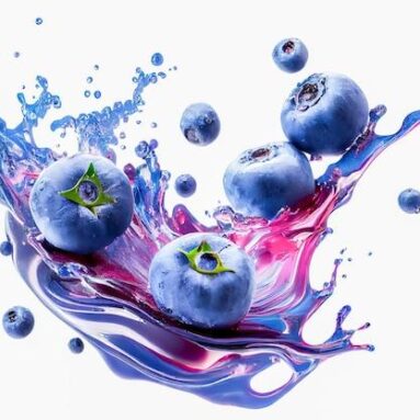 Blueberry Basil Sparkling Water Infusion