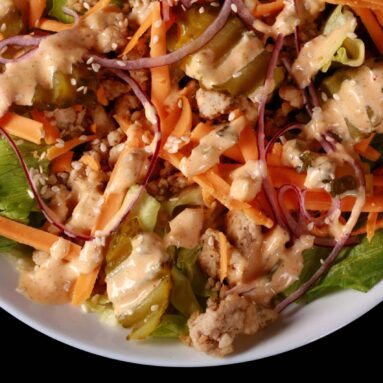 Keto Big Mac Salad Recipe with Low Carb Big Mac Sauce – Low Carb Hoser