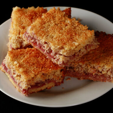 Keto Raspberry Coconut Bars