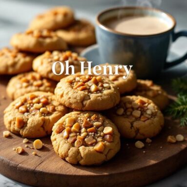 Oh Henry! Caramel Peanut Cookies