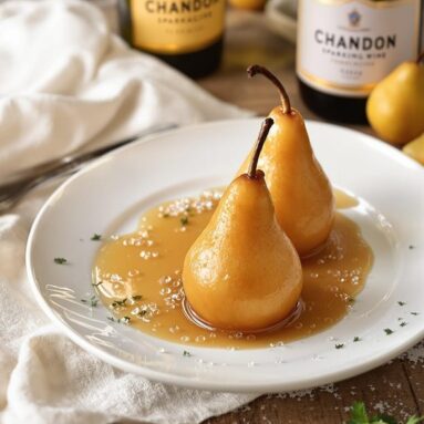 Chandon Sparkling Wine Poached Pears