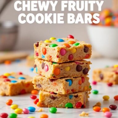 M&M’s Chewy Fruity Cookie Bars