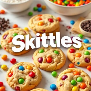 Skittle Chewy Candy Cookies
