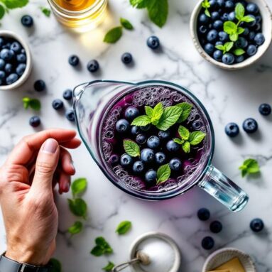 Fruity Blueberry Mint Tea Infusion for Refreshment