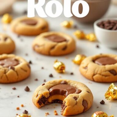 Rolo Chocolate Caramel Cookies