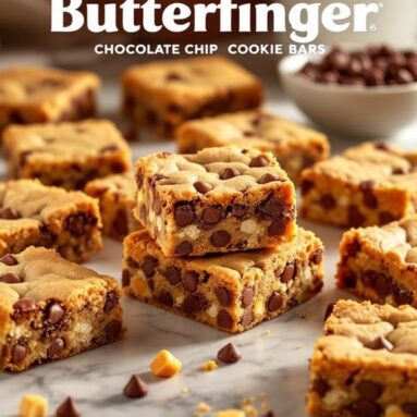 Butterfinger Chocolate Chip Cookie Bars When… You’re Convinced That Chocolate Is a Food Group on Its Own.