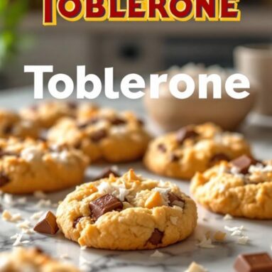 Toblerone Chocolate Coconut Cookies