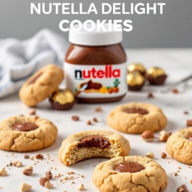 Ferrero Rocher and Nutella Delight Cookies
