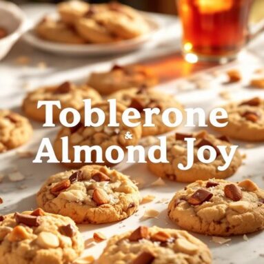Toblerone Almond Joy Cookies When… You Realize Chocolate Can Solve Just About Anything, Except Your Problems.
