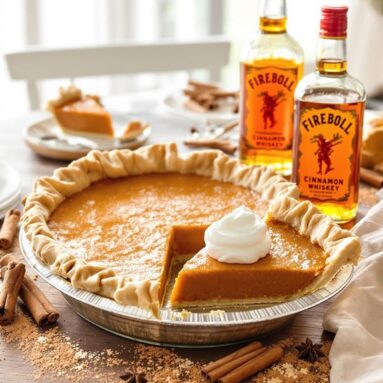 Fireball Cinnamon Whiskey Sweet Potato Pie
