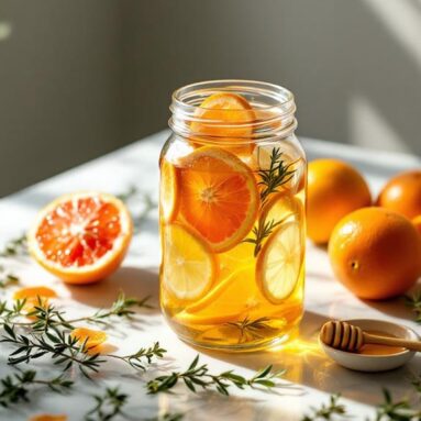Bright Citrus Gin Infusion With Thyme