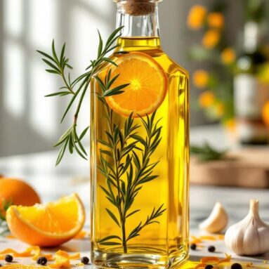 Bright Citrus Rosemary Olive Oil Infusion for Cooking