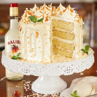 Malibu Rum Coconut Cream Cake