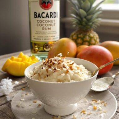 Bacardi Coconut Rice Pudding