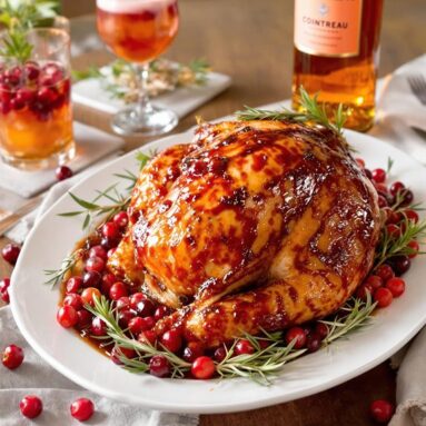 Cointreau and Cranberry Glazed Turkey
