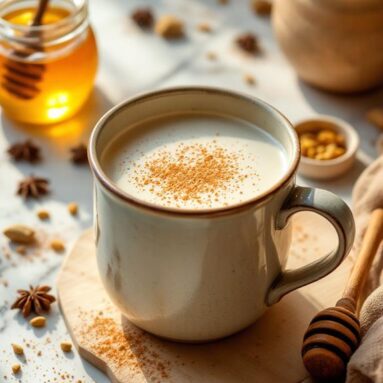 Inviting Warm Vanilla Nutmeg Milk Infusion