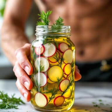 Crisp Radish Dill Salad Oil Infusion