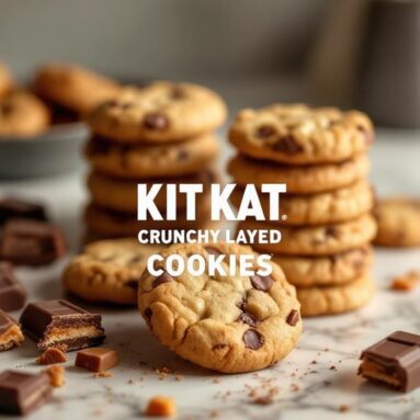 Kit Kat Crunchy Layered Cookies