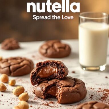 Nutella-Stuffed Brownie Cookies