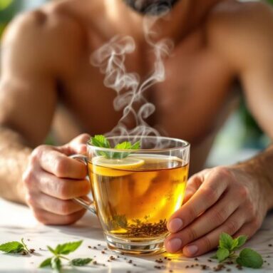 Herbal Eucalyptus Peppermint Tea Infusion for Breathing