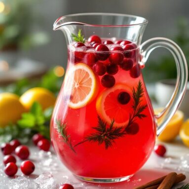 Christmas Delicious Cranberry Lemonade Holiday Infusion