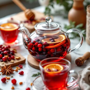 Merry Cranberry Orange Holiday Tea Infusion