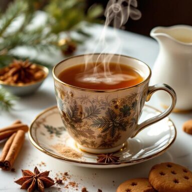 Festive Gingerbread Spice Tea Infusion