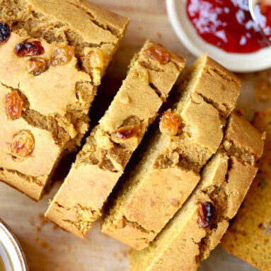 Sorghum Bread with Sweet Potato and Raisin (Gluten-Free, Dairy-Free)
