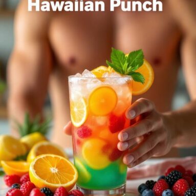 Hawaiian Punch Hippo Hoorah (Hawaiian Punch, Vodka, Fruit Slices)