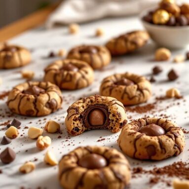 Ferrero Rocher Hazelnut Chocolate Cookies