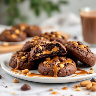 Snickers Caramel Brownie Cookies When… You’re Feeling Hangry but Don’t Want to Share Your Stash.