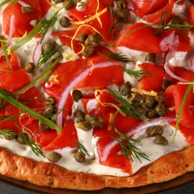 Easy Keto Smoked Salmon Pizza Recipe – Low Carb Hoser