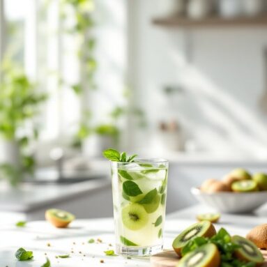 How to Prepare a Refreshing Kiwi Basil Fresca