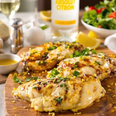 Absolut Citron Lemon Garlic Chicken