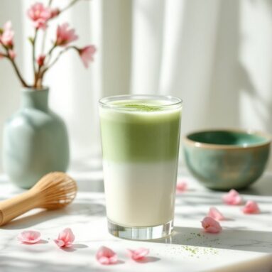 Low-Calorie Starbucks Iced Matcha Latte