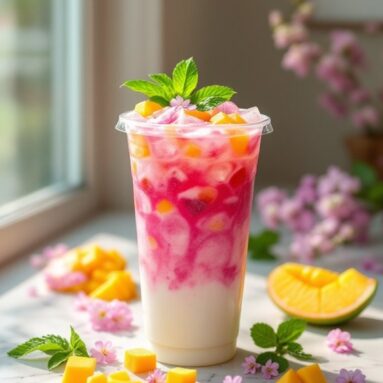 Tropical Mango Dragonfruit Refresher À La Starbucks