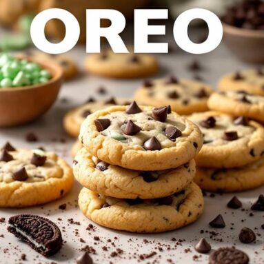 Oreo Mint Chocolate Chip Cookies