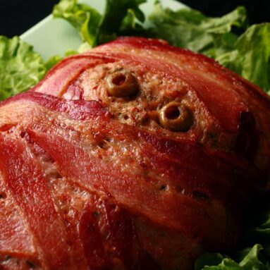 Bacon Wrapped Halloween Mummy Meatloaf Recipe – Low Carb Hoser