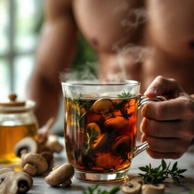 Earthy Mushroom Thyme Tea Infusion for Warmth