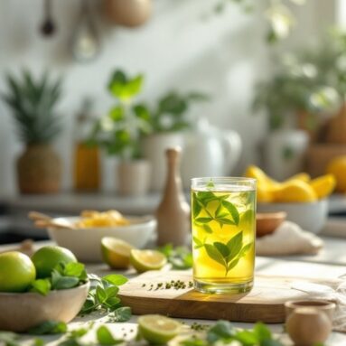 How to Make a Natural Energy Drink With Green Tea