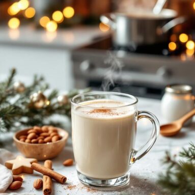 Christmas Nutmeg-Spiced Almond Milk Infusion for Treats