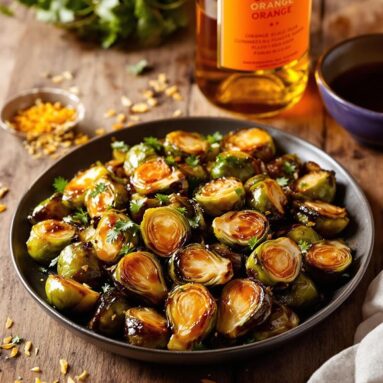 Cointreau Orange Glazed Brussels Sprouts