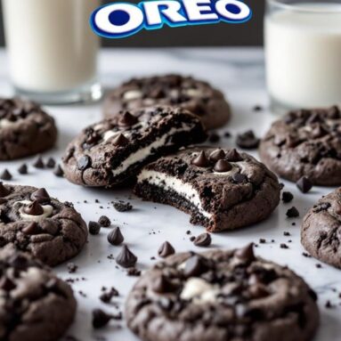 Oreo Cookies ‘n Cream Crunch Cookies