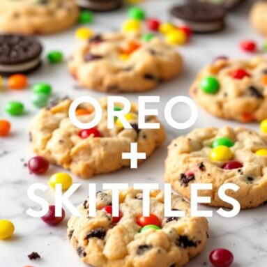 Oreo and Skittle Surprise Cookies