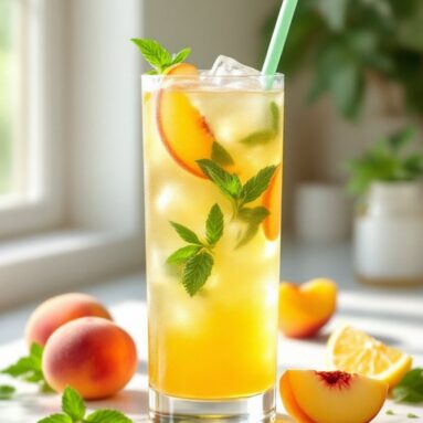 Peach Green Tea Lemonade Refreshment À La Starbucks