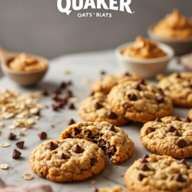 Quaker Oats Peanut Butter Choco Chip Cookies