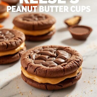 Reese’s Peanut Butter Cup Cookie Sandwiches